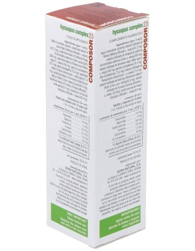 Composor 23 Hyssopus Complex Xxi 50Ml. de Soria Natural