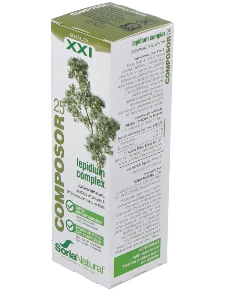 Composor 25 Lepidium Complex Xxi 50Ml. de Soria Natural