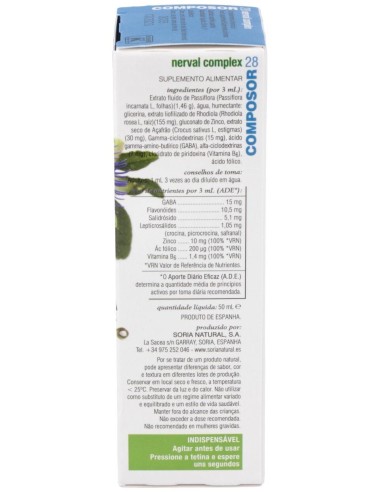 Composor 28 Nerval Complex Xxi 50Ml. de Soria Natural
