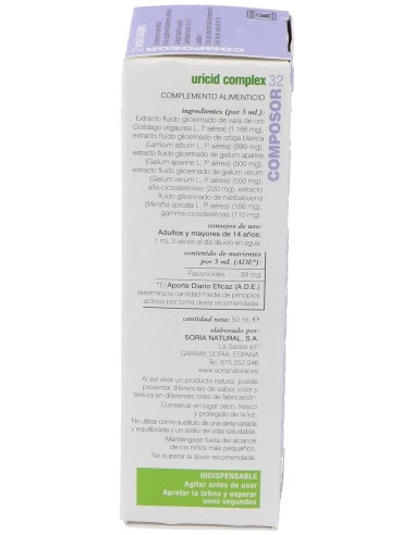 Composor 32 Uricid Complex Xxi 50Ml. de Soria Natural