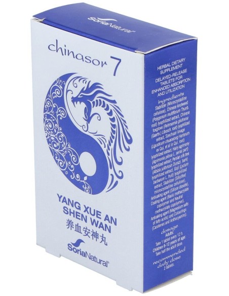 Chinasor 07 Yang Xue An Shen Wan 30Comp. de Soria Natural