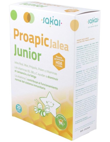 Proapic Jalea Real Infantil-Junior 20Amp. de Sakai