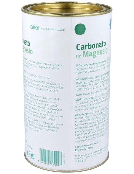 Carbonato De Magnesio 160Gr. de Sakai