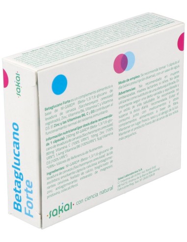 Betaglucano Forte 30Cap. de Sakai