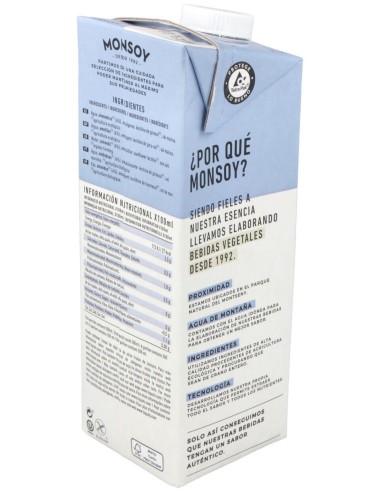 Bebida Vegetal De Almendras 1Lt 6Uds. Bio S/A de Monsoy