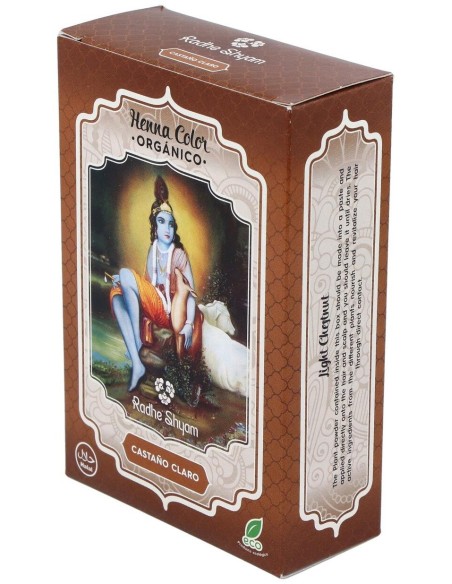 Henna Polvo Castaño Claro 100Gr. de Radhe Shyam