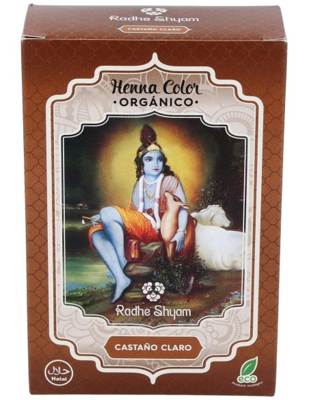 Henna Polvo Castaño Claro 100Gr. de Radhe Shyam