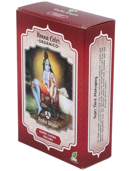 Henna Polvo Super Caoba Oscuro 100Gr. de Radhe Shyam
