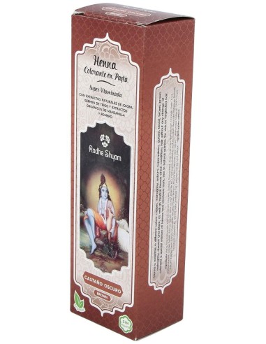 Henna Pasta Castaño Oscuro 200Gr. de Radhe Shyam