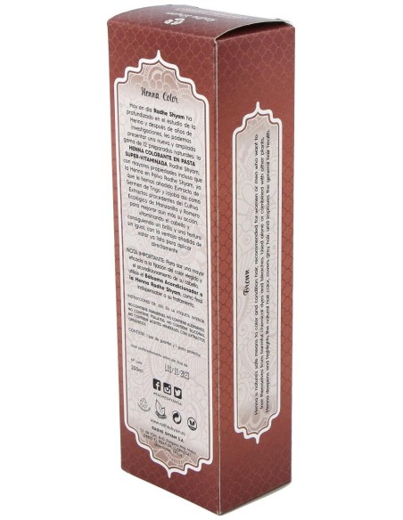 Henna Pasta Castaño Oscuro 200Gr. de Radhe Shyam