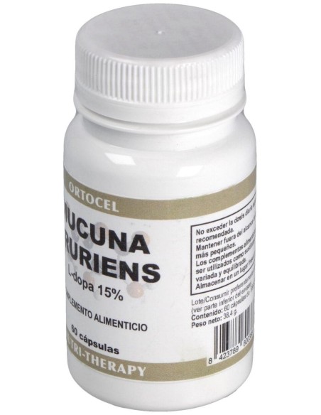 Mucuna Pruriens 400Mg. 60Cap. de Ortocel Nutri-Therapy