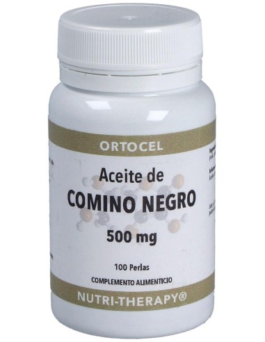 Aceite De Comino Negro 500Mg. 100Perlas de Ortocel Nutri-Therapy