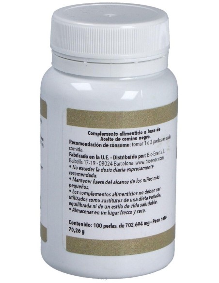 Aceite De Comino Negro 500Mg. 100Perlas de Ortocel Nutri-Therapy