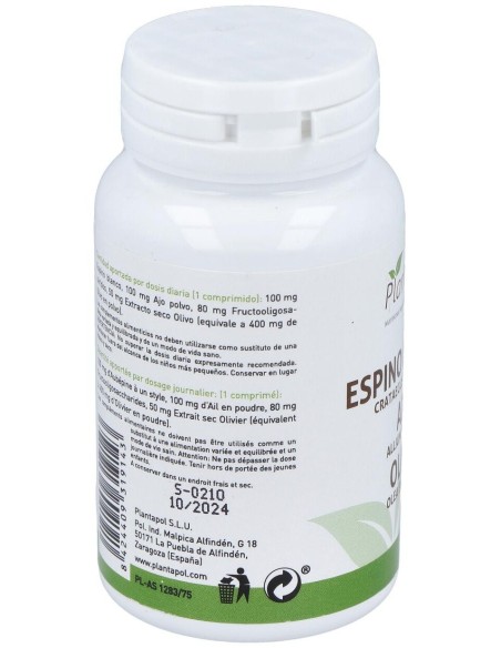 Espino Blanco-Ajo-Olivo 100Comp. de Plantapol