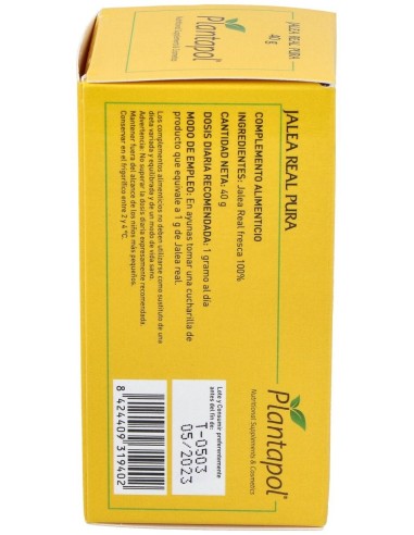 Jalea Real Fresca 40Gr. (Refrigeracion) de Plantapol
