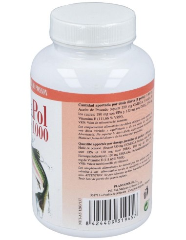 Omegapol (Aceite De Pescado) 1000Mg. 120Perlas de Plantapol