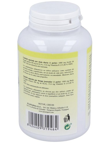 Onagrapol 1000 (Aceite de Onagra) 120 Perlas 1.460 Mg de Plantapol