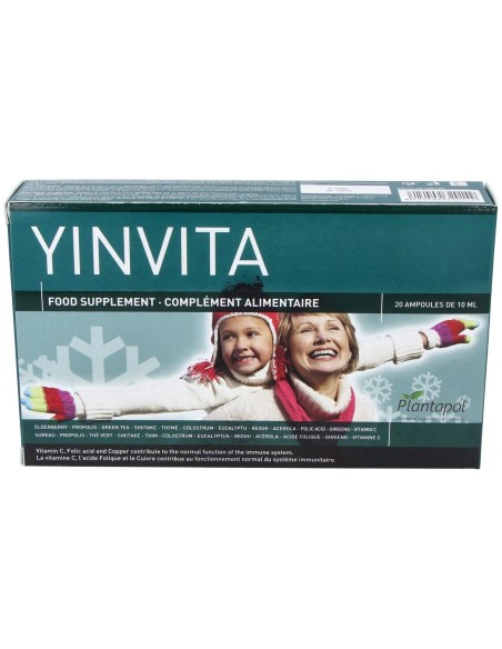 Yinvita (Ginseng+Shitake+Eleutero.) 20Amp. de Plantapol