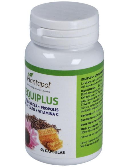 Equiplus (Echina-Propolis-Uña Gato-Vit. C) 45Cap. de Plantapol