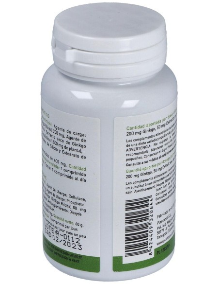 Ginkgo Biloba 600Mg. 100Comp. de Plantapol