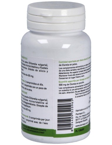 Clorela (60 Comprimidos 435 Mg)                                                     de Plantapol