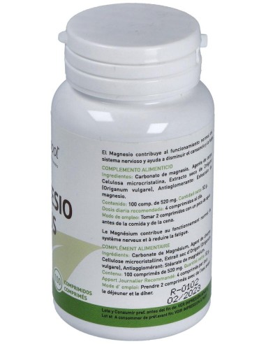 Magnesio Plus (100 Comprimidos 520 Mg) de Plantapol