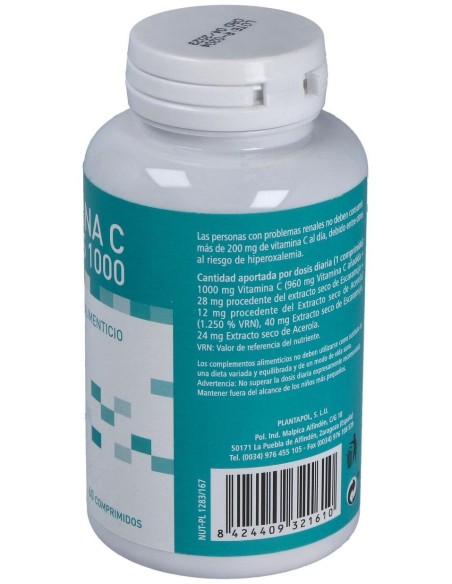 Vitamina C Plus 1000 60Comp. de Plantapol