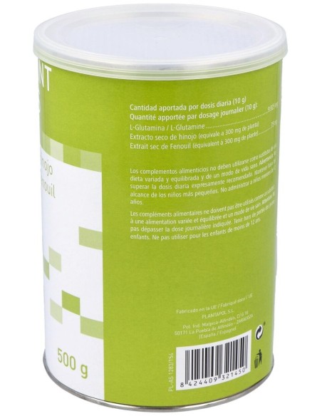 Gluta Int Plus (Glutamina, Hinojo) Polvo 500Gr. de Plantapol