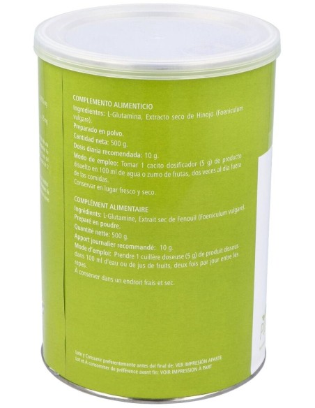 Gluta Int Plus (Glutamina, Hinojo) Polvo 500Gr. Plantapol