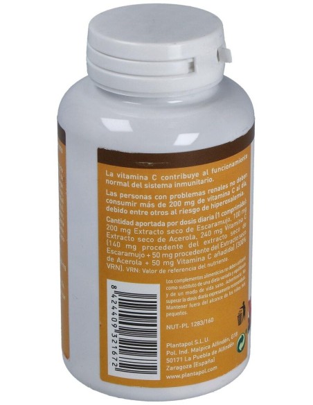 Super C ( Acerola, Escaramujo, Vitamina C) de Plantapol