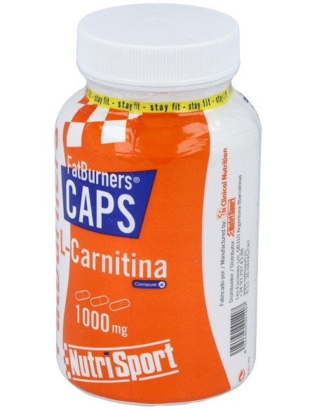 L-Carnitina Fat Burners 105Caps. de Nutrisport