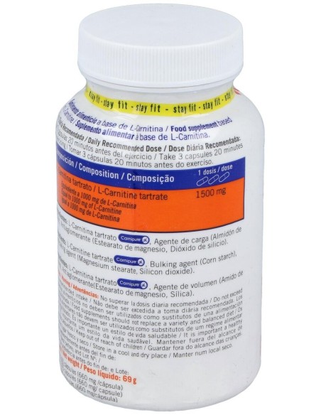 L-Carnitina Fat Burners 105Caps. de Nutrisport