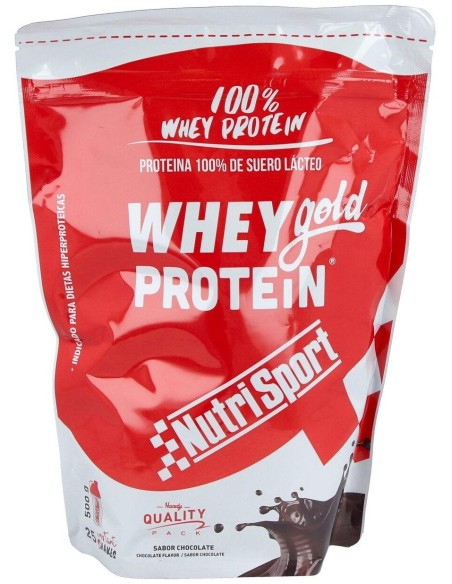 Whey Gold Protein Chocolate Bolsa 500Gr. de Nutrisport