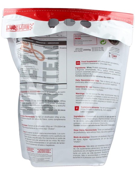 Whey Gold Protein Chocolate Bolsa 2Kg. de Nutrisport