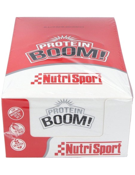Protein Boom Barritas Chocopeanuts 24Ud. de Nutrisport