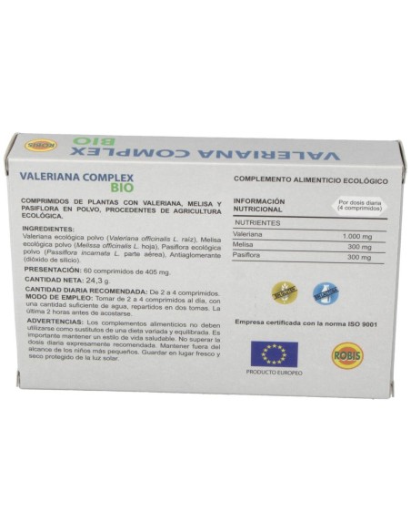 Valeriana Complex Bio 60Comp. de Robis