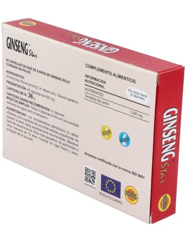 Ginseng Rojo Star 60Cap de Robis
