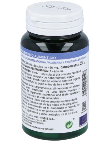 Melatonina Plus 60Caps. de Robis