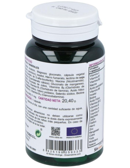 Multivitaminico Mineral 30Caps. de Robis