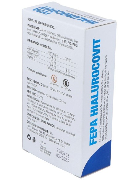 Fepa-Hialurocovit 200Mg. 30Cap. de Fepadiet