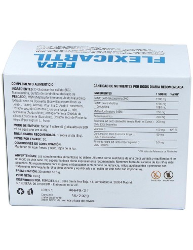 Fepa Flexicartil 30 Sobres Fepadiet