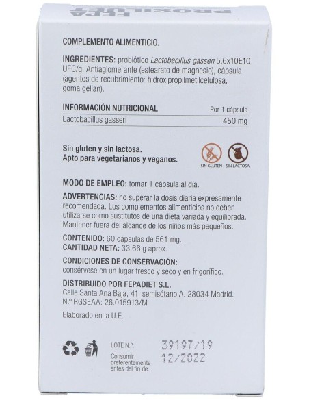 Fepa-Prosiluet 60Cap. de Fepadiet