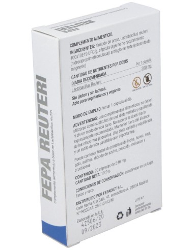 Fepa-Reuteri 20Cap. de Fepadiet