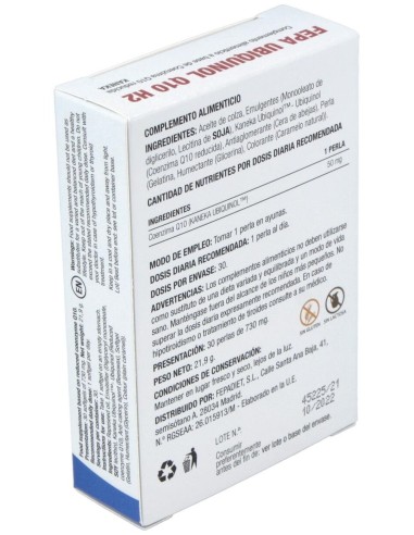 Fepa-Ubiquinol Q10 50Mg. 30Perlas de Fepadiet