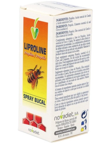 Liproline Spray Bucal Propoleo 15Ml. de Novadiet