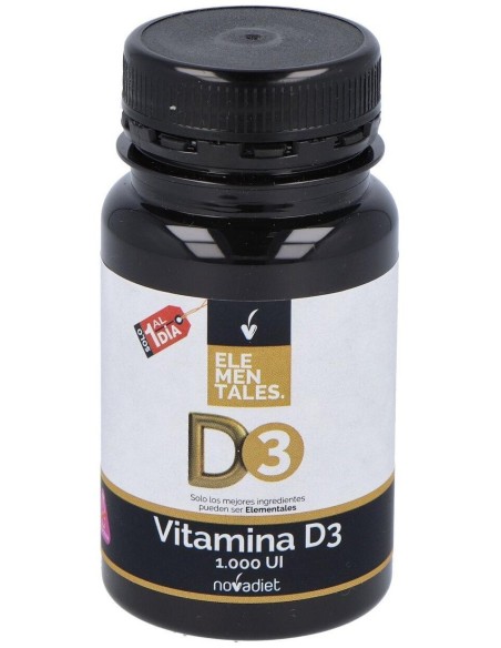 Vitamina D3 1000 Ui Envase de 120 comprimidos. de Novadiet