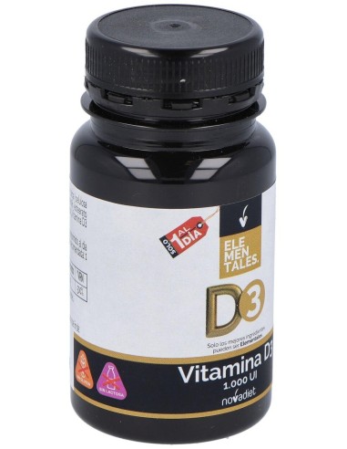 Vitamina D3 1000 Ui Envase de 120 comprimidos. de Novadiet
