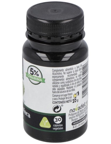 Alcachofera Envase de 30 cápsulas vegetales. de Novadiet