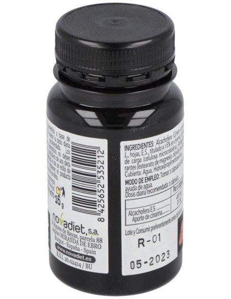 Alcachofera Envase de 30 cápsulas vegetales. de Novadiet