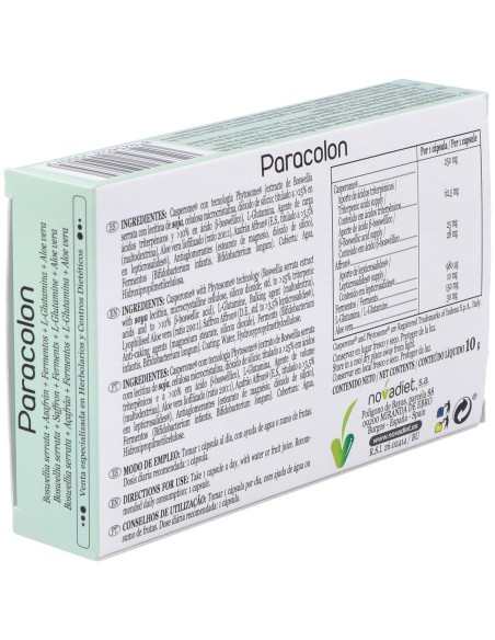 Paracolon 15Cap.Veg. de Novadiet